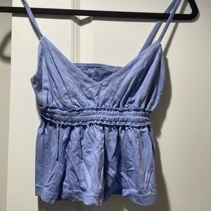 Light blue/periwinkle tank top/crop top